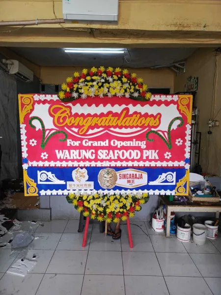 Papan Bunga Ucapan Selamat Begajah Sukoharjo